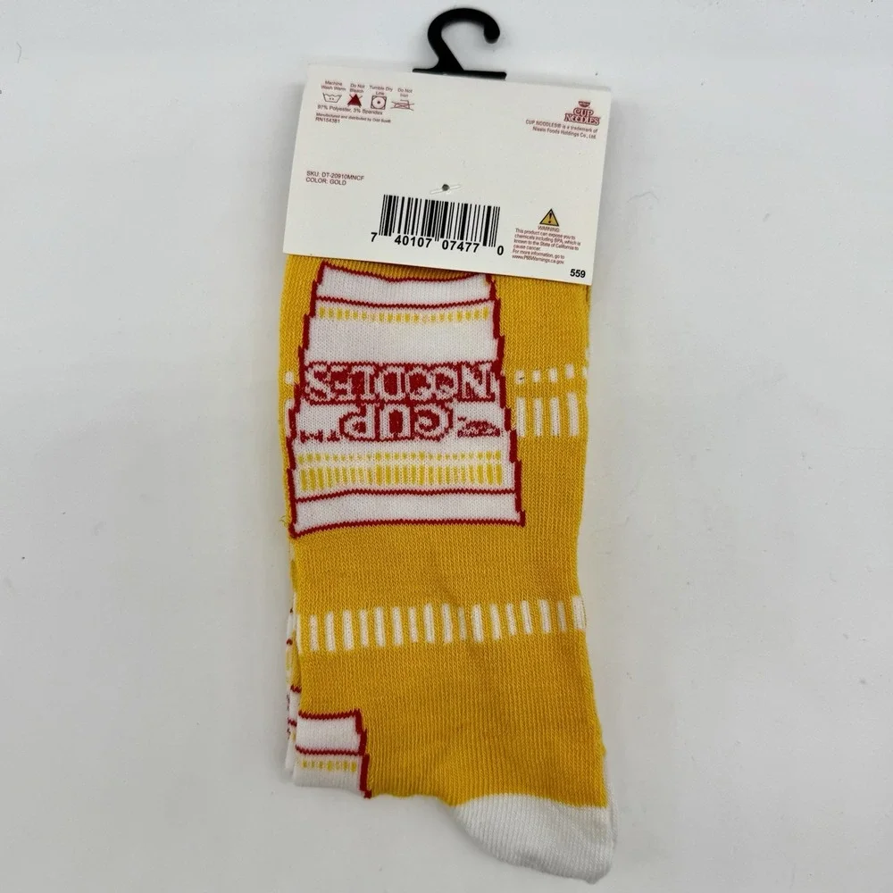 Nissin Cup Noodles‎ Crew Adult Socks Size 6-12